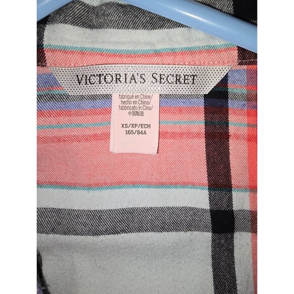 Victoria's Secret Womens XS Plaid Button-Up Pajama Set - Picture 4 of 5